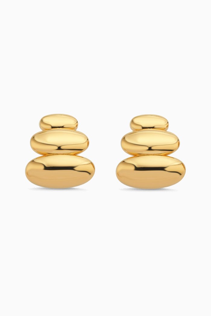 

Stud Earrings in 24kt Gold-plated Sterling Silver
