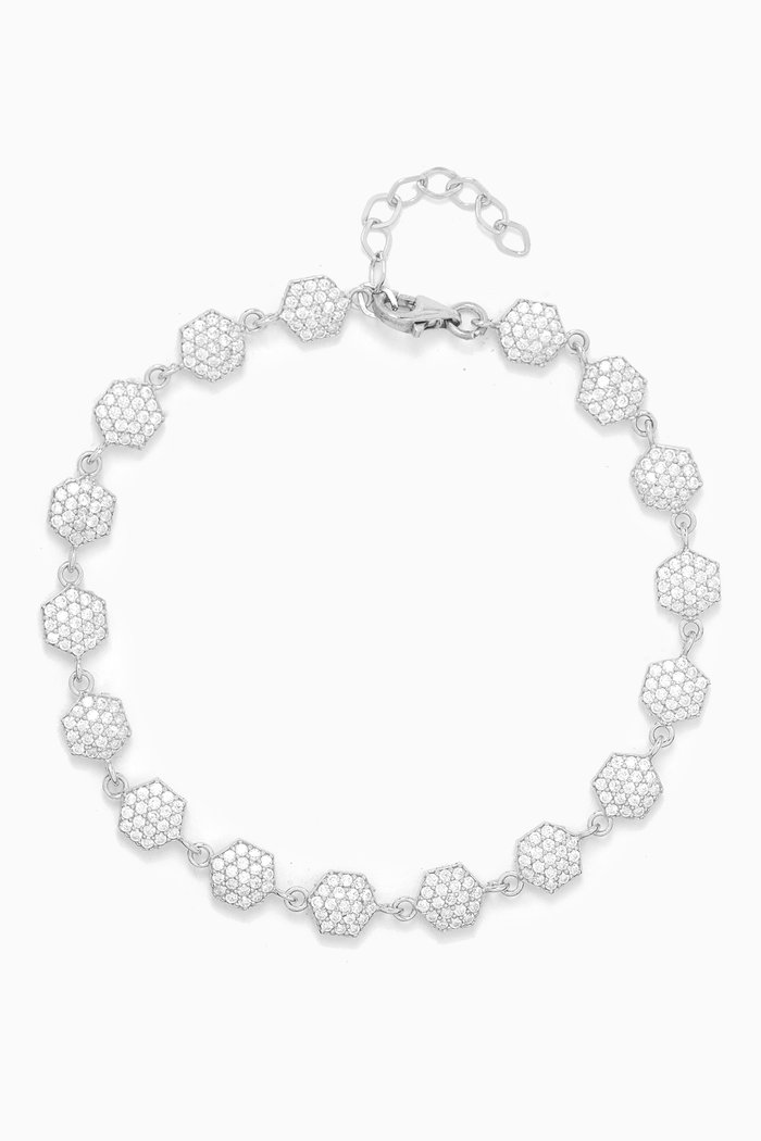 Crystal Bracelet in Sterling Silver
