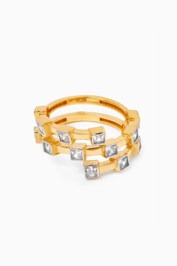 Open Ring in 24kt Gold-plated Sterling Silver