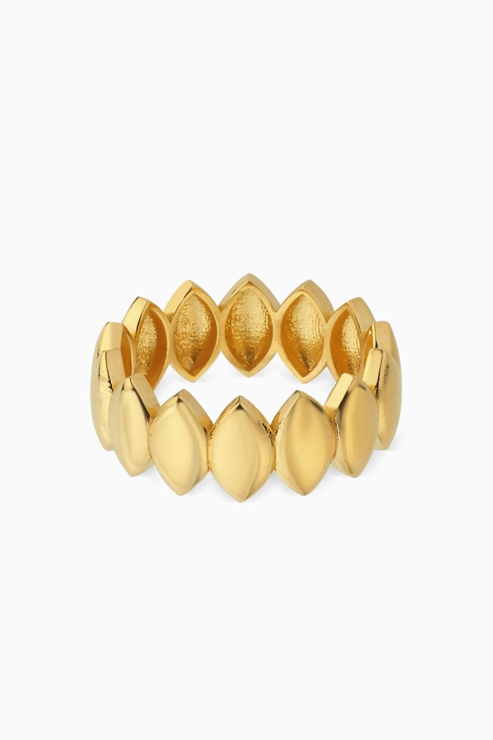 

Geometric Ring in 24kt Gold-plated Sterling Silver