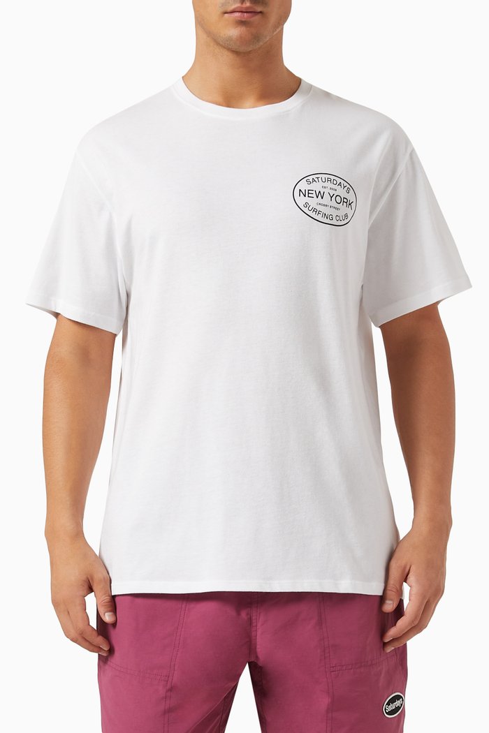 

Surfing Club Standard T-shirt in Cotton, White