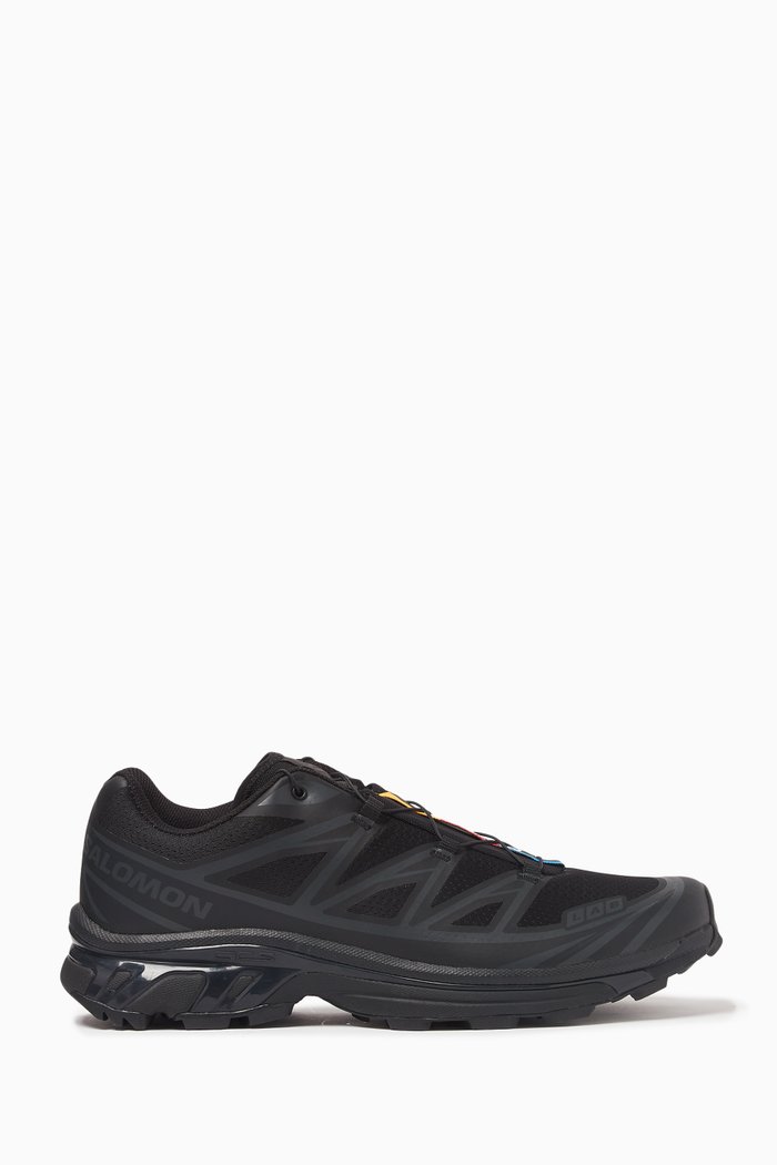 XT-6 Sneakers in Mesh and Rubber, Black