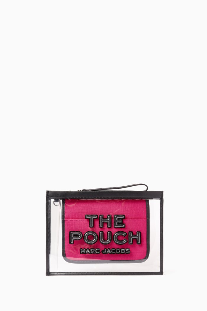 

The Large Logo Clutch in PVC, Black