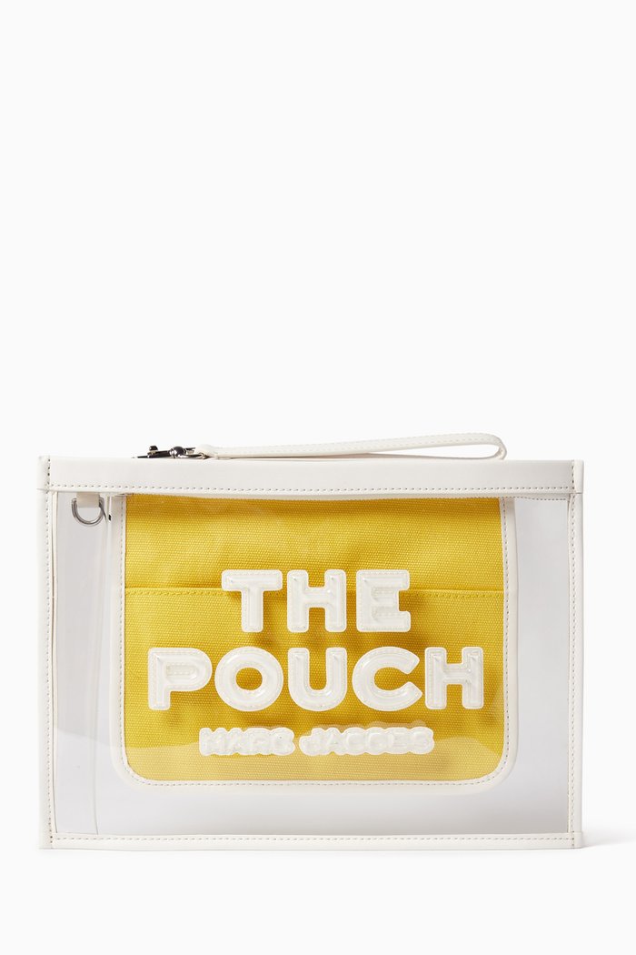 

The Large Logo Clutch in PVC, White