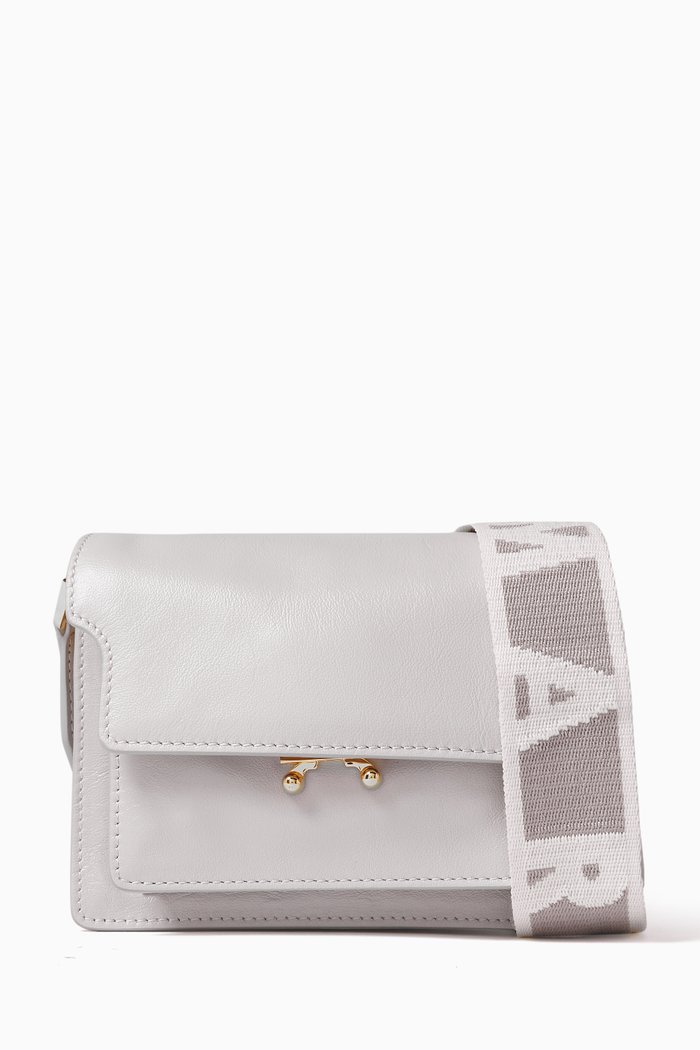 

Mini Trunk Soft Shoulder Bag in Leather, Multicolour