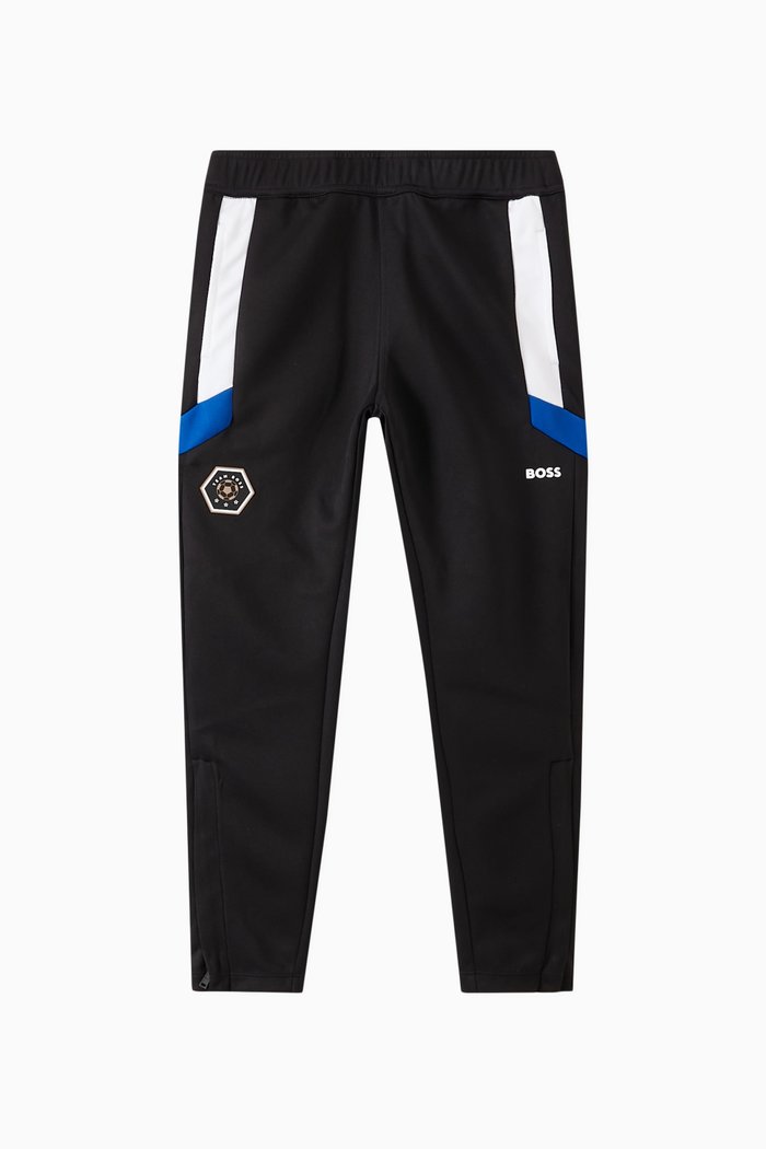 

Stripes Logo-detail Sweatpants, Black