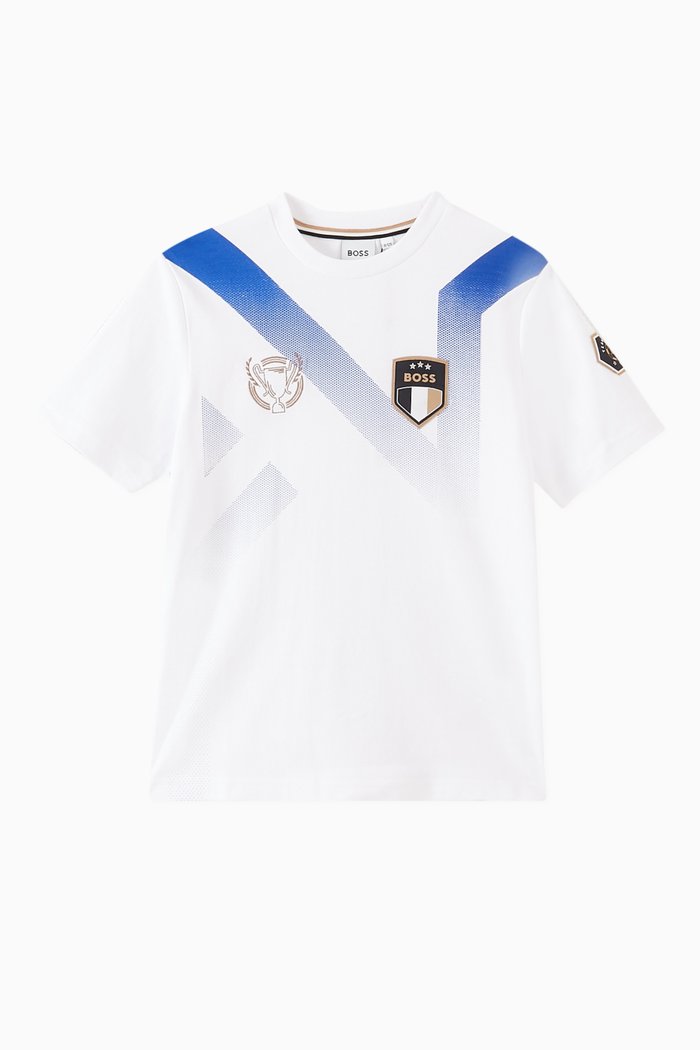 

Logo T-shirt in Cotton-blend Jersey, White