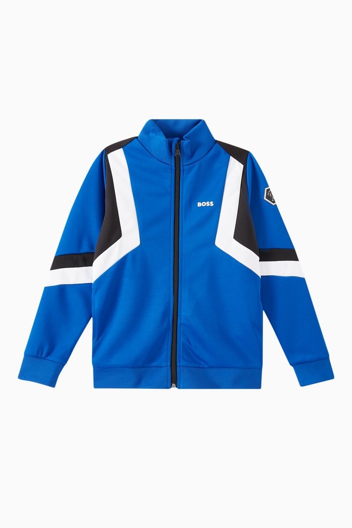 

Soccer Capsule Stripes Zip-up Jacket, Blue
