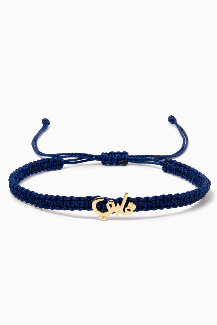 

Qalbi Fabric Bracelet in 18kt Gold, Yellow