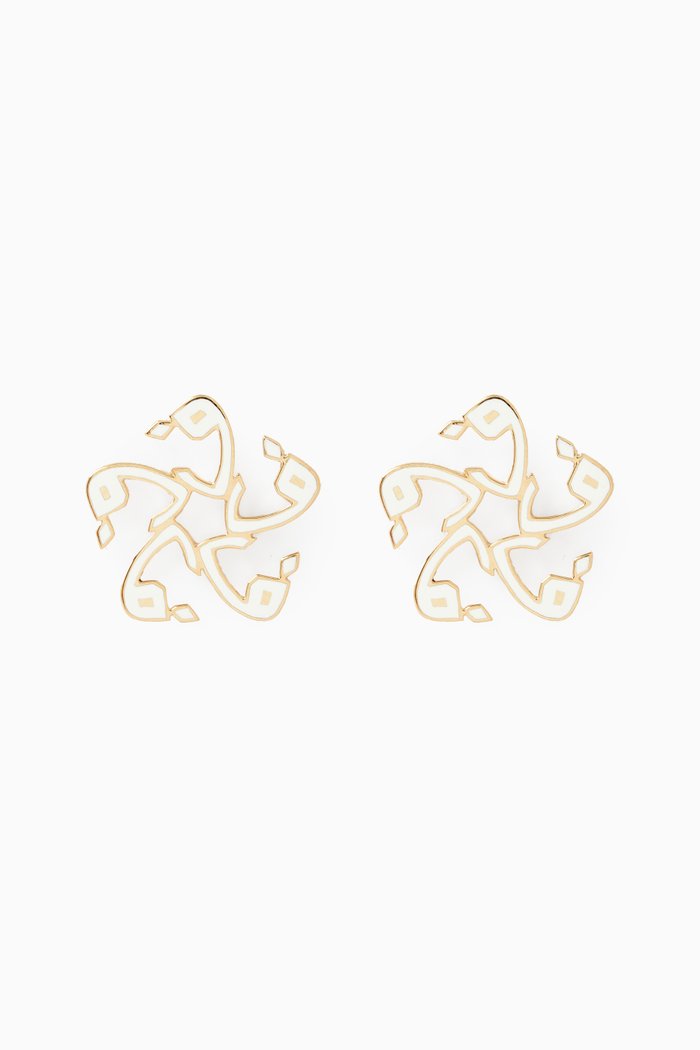 

Letter “Faa” Earring in 18kt Gold, Yellow