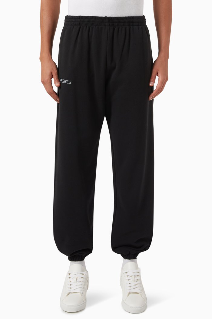 

365 Graphic Trackpants in Cotton, Black