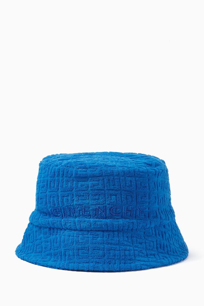 

4G-motif Bucket Hat in Cotton, Blue