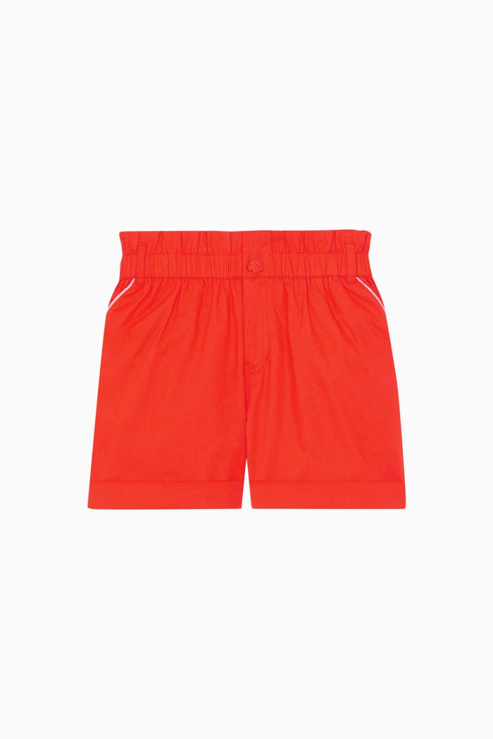 

Logo Shorts in Cotton, Red