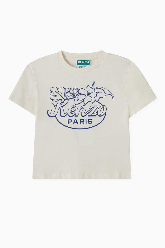 

Logo Print T-shirt in Cotton, White
