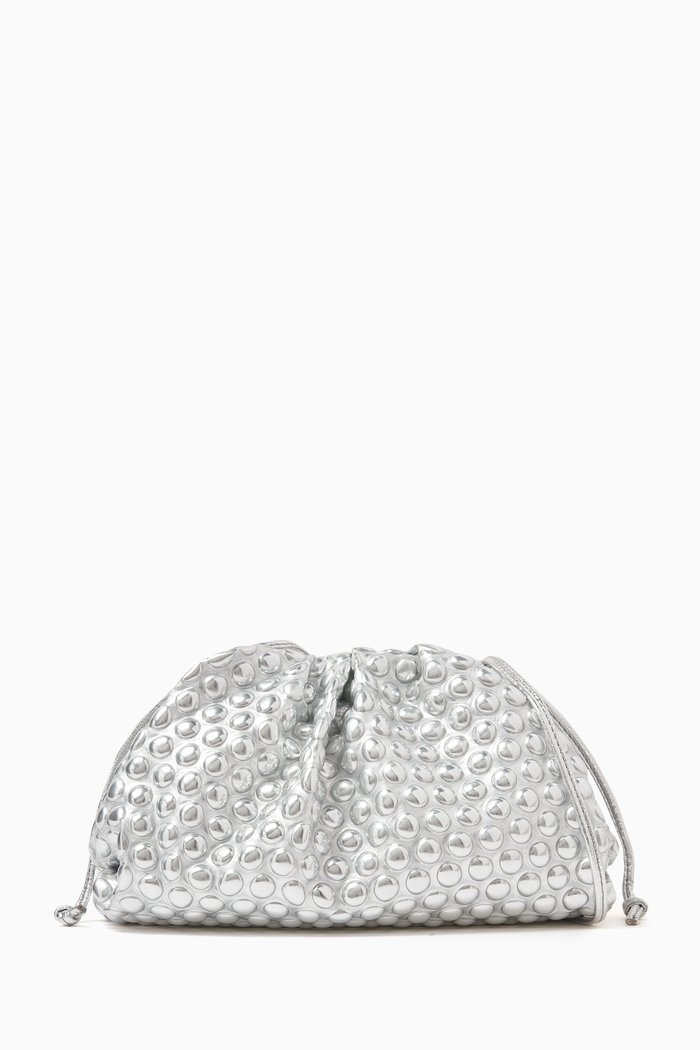 

Bubble Wrap Mini Pouch in PVC, Silver