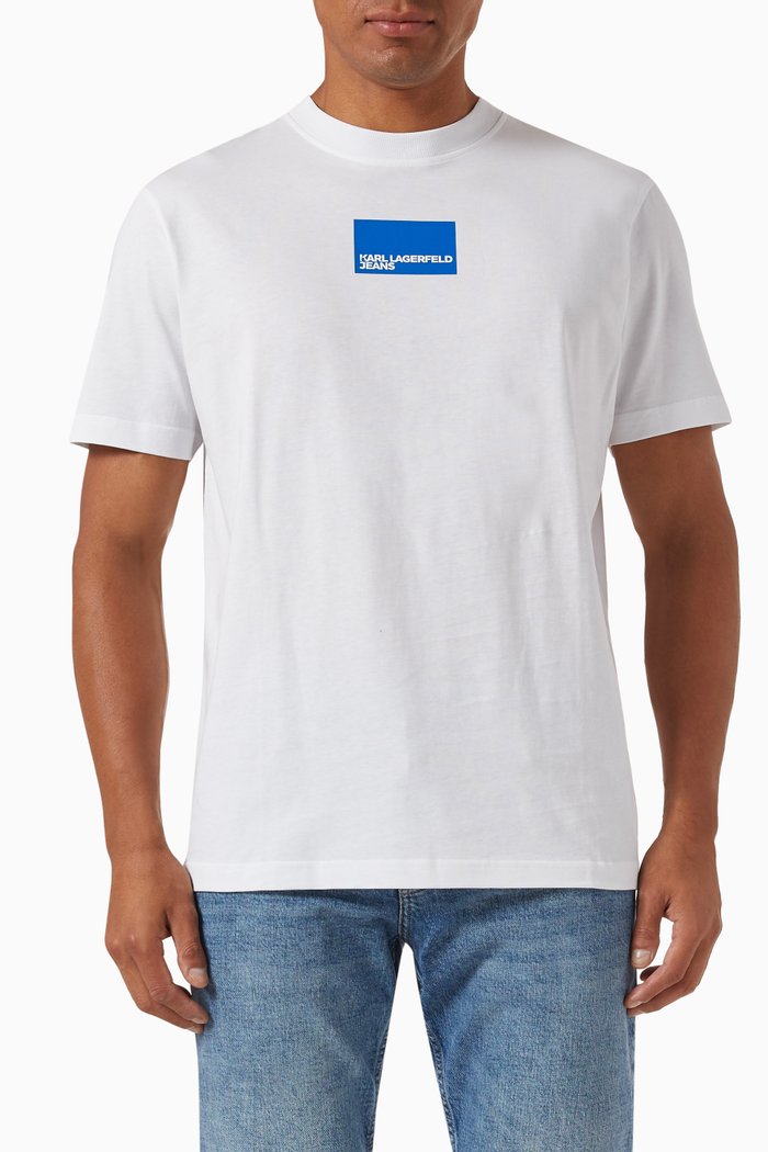 

Logo Print T-shirt in Organic Cotton, White