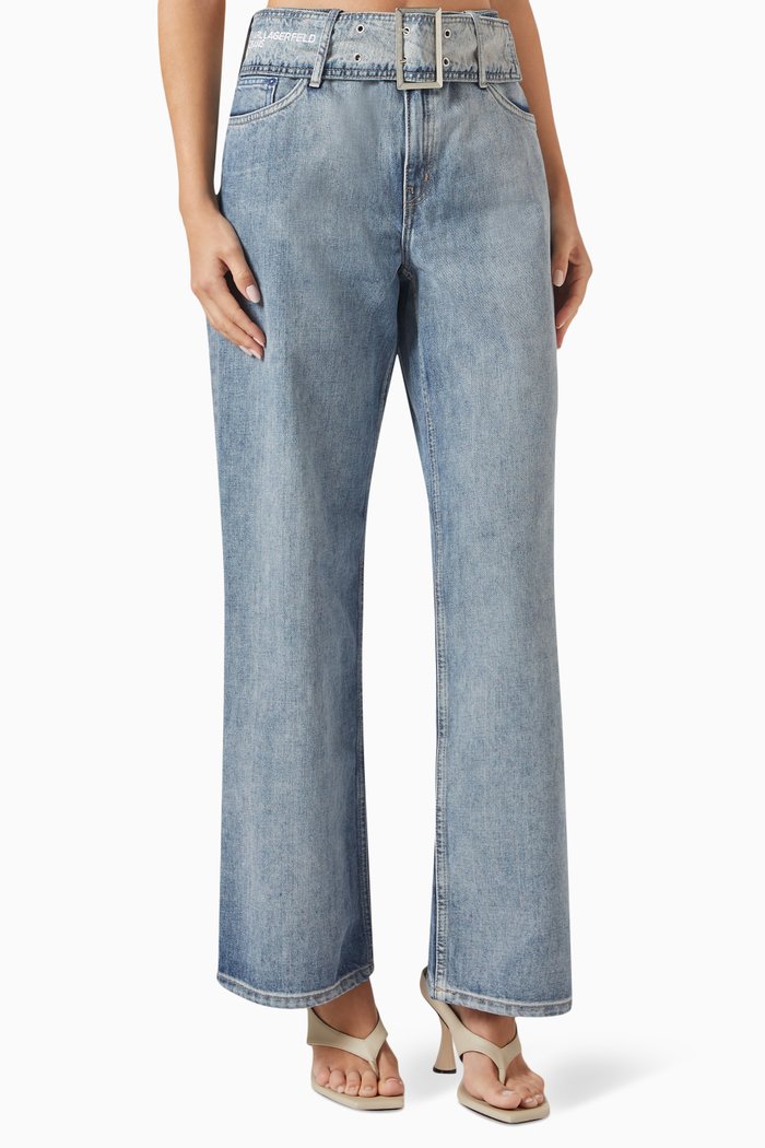 

Relaxed-fit Jeans in Denim, Blue