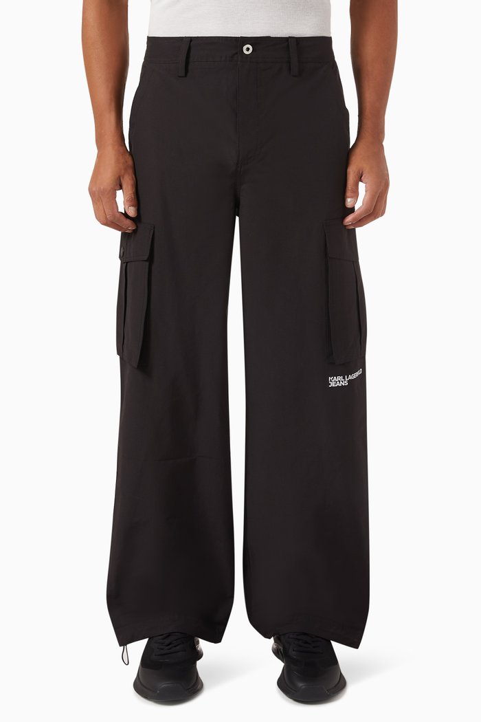

Relaxed-fit Cargo Pants, Black