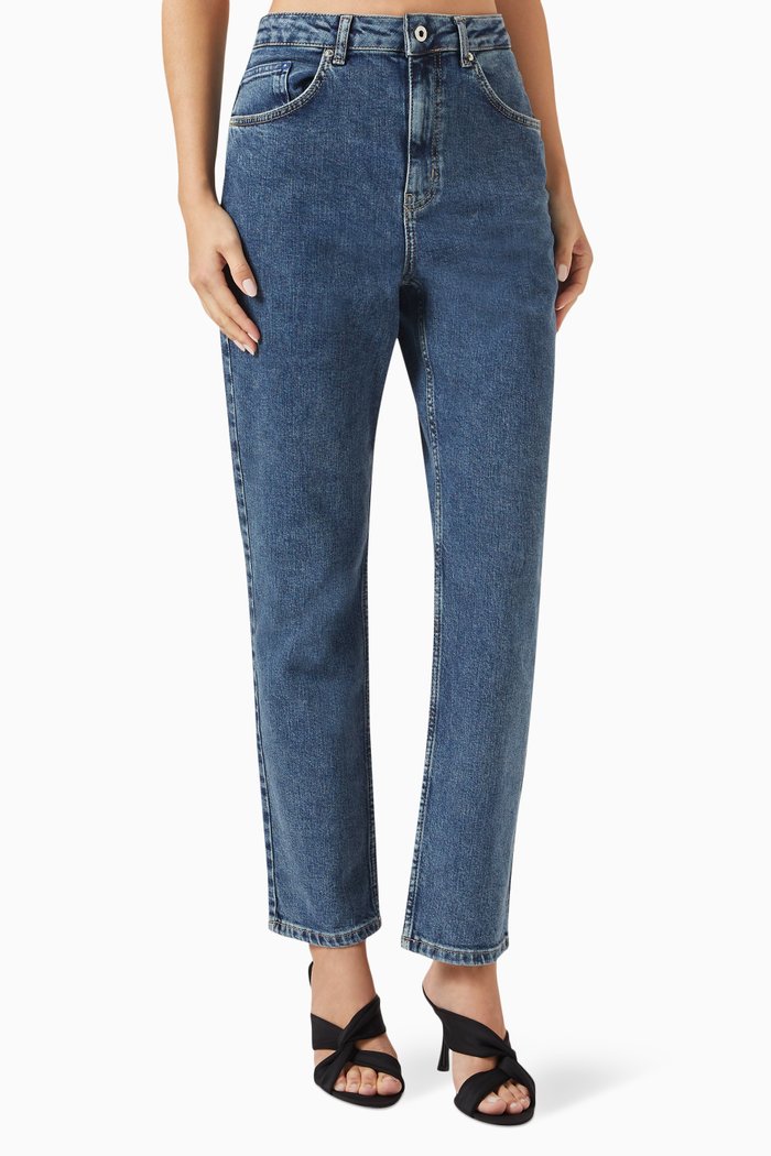 

Tapered-fit Jeans in Denim, Blue