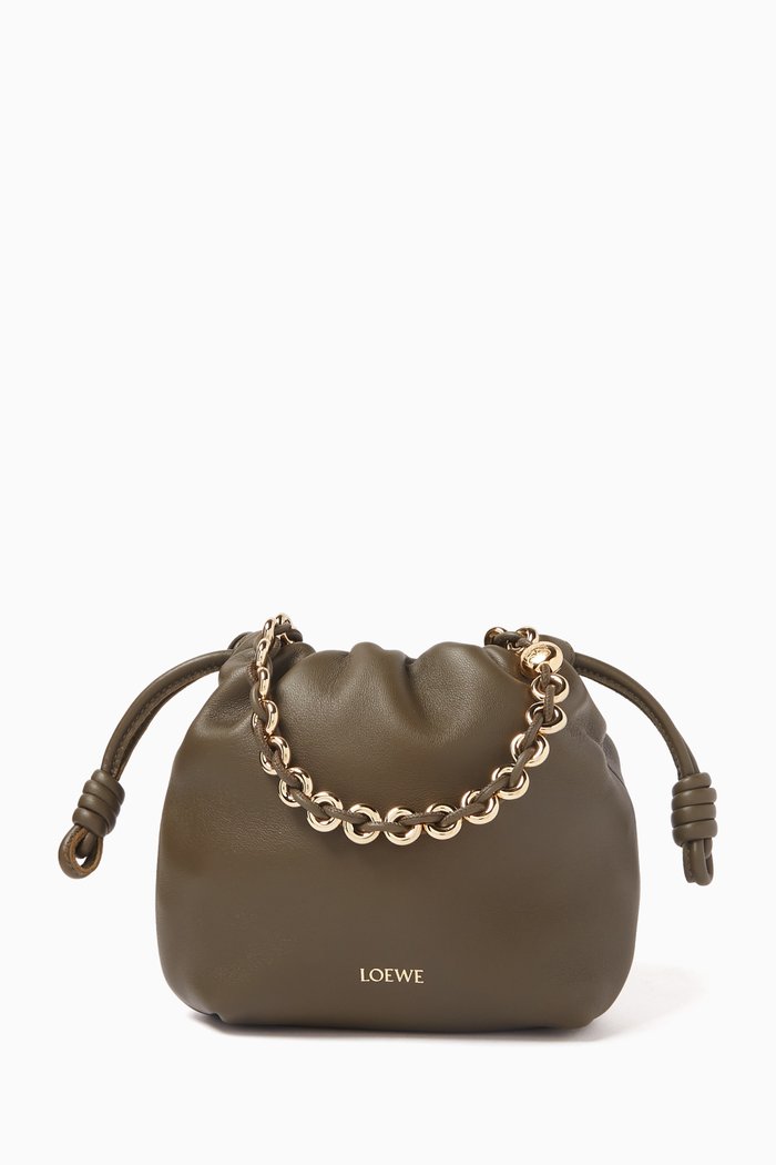 

Mini Flamenco Purse Bag in Lambskin, Green