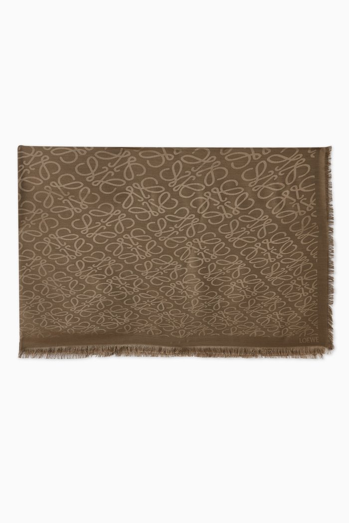 

Anagram Scarf in Cashmere and Silk, Green