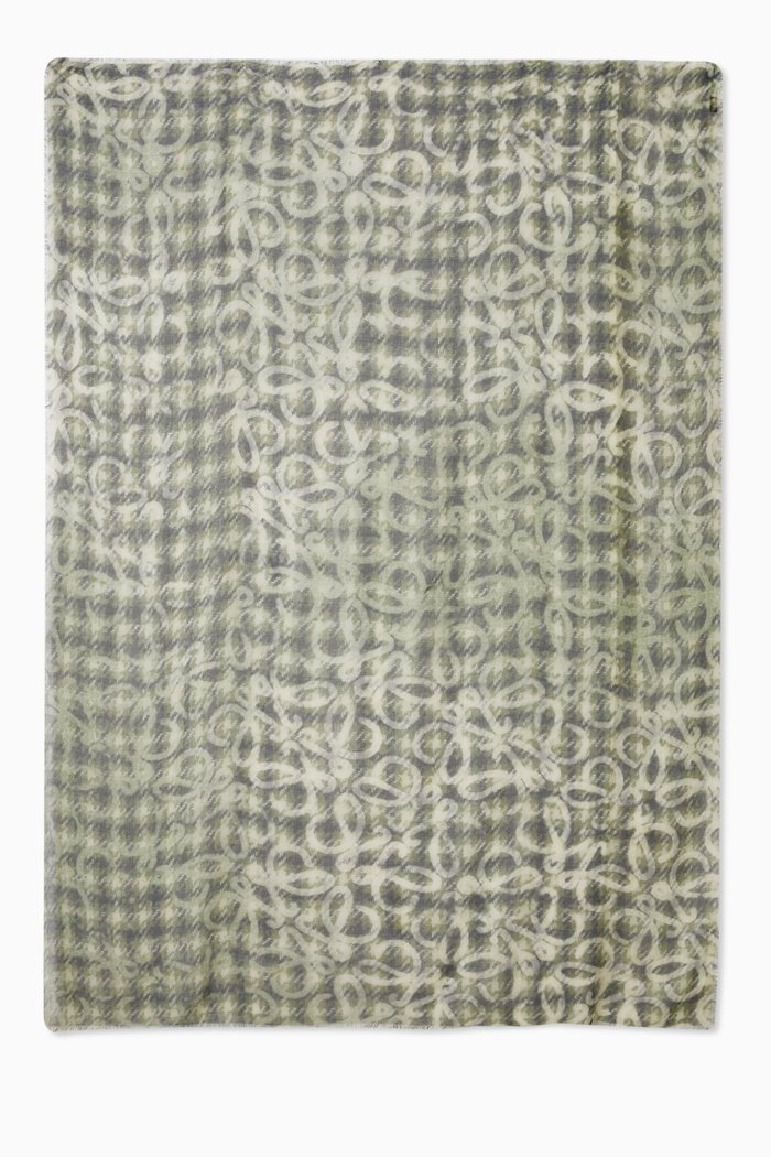 

Shawl in cashmere and silk, Green