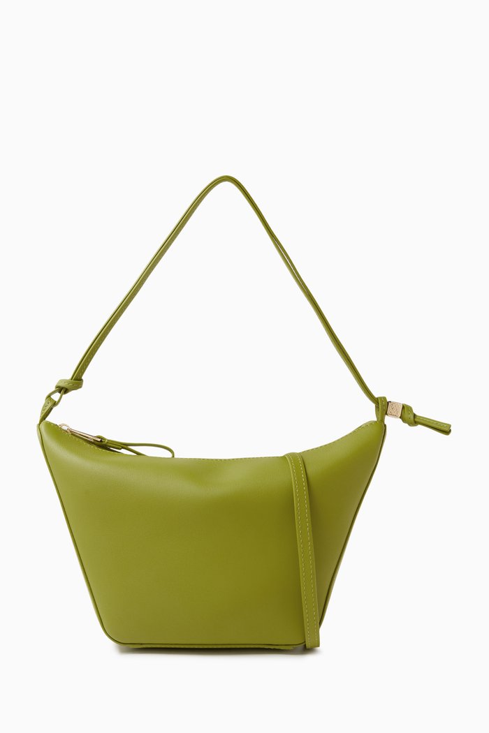 

Mini Hammock Hobo Bag in Classic Calfskin, Green