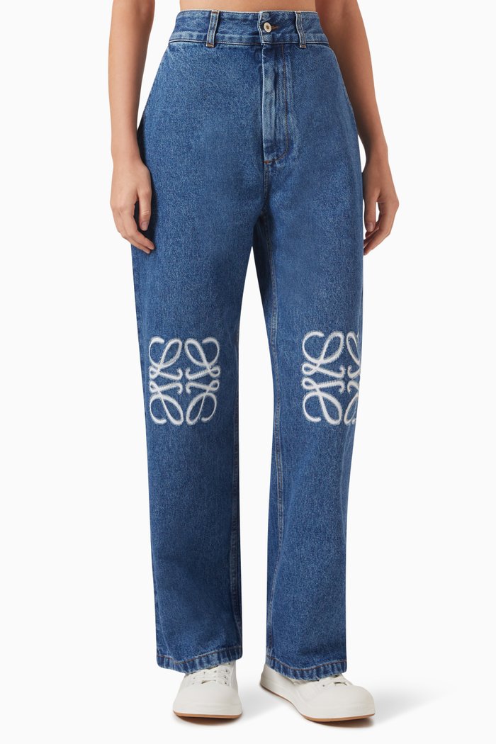 

Anagram Baggy Jeans in Denim, Blue