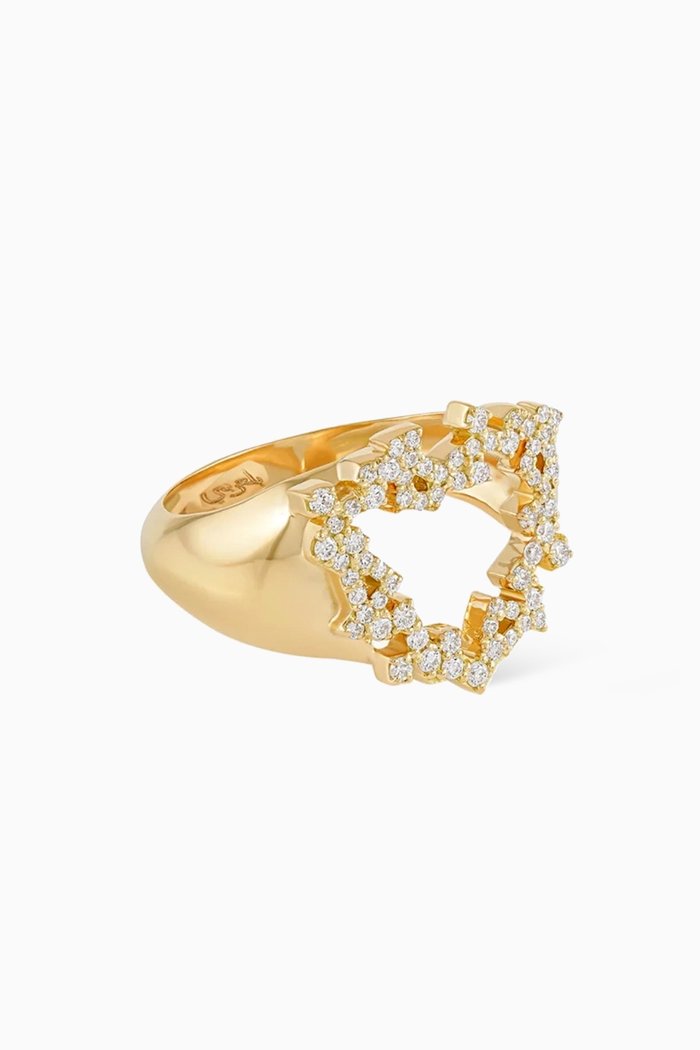 

“Hobb/ Love” Diamond Ring in 18kt Gold, Yellow
