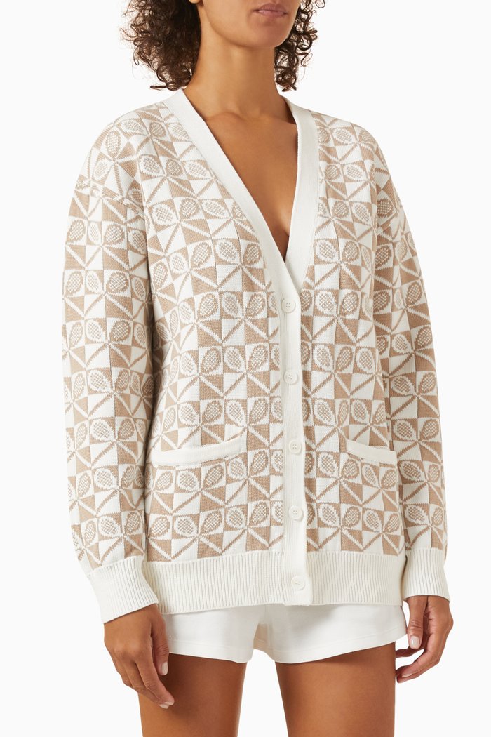 

Boulevard Piper Knit Cardigan in Organic Cotton, Neutral