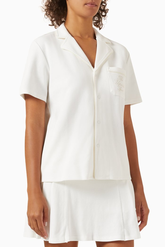 

Pasadena Cubano Shirt in Organic Cotton, White