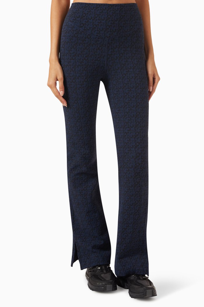 

Martiza Florence Flare Pants in Stretch Jacquard, Blue