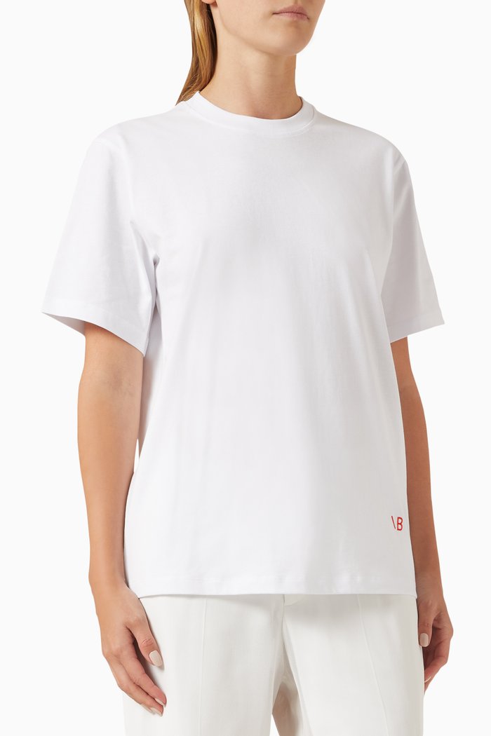 

Victoria T-shirt in Cotton Jersey, White