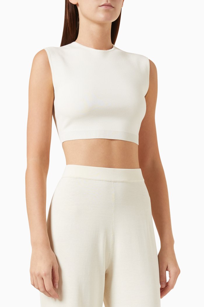 

Crop Top in Knit, Neutral