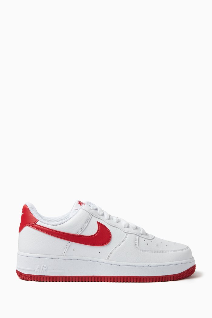 

Air Force 1 '07 Next Nature Sneakers in Leather, Red