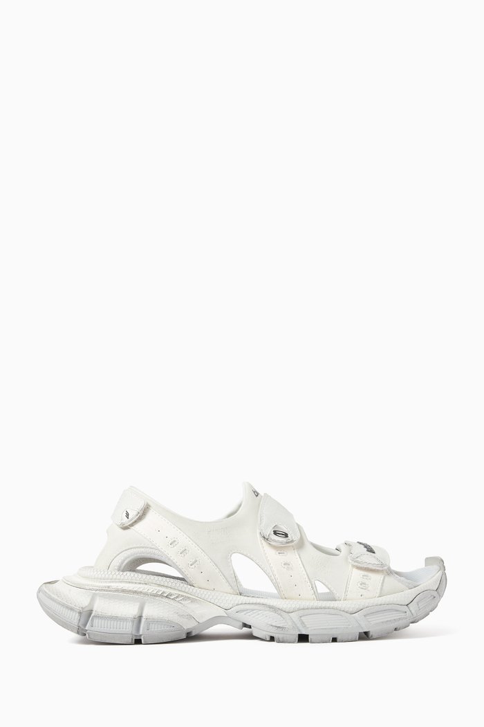 

3XL Flat Sandals in Polyurethane, White