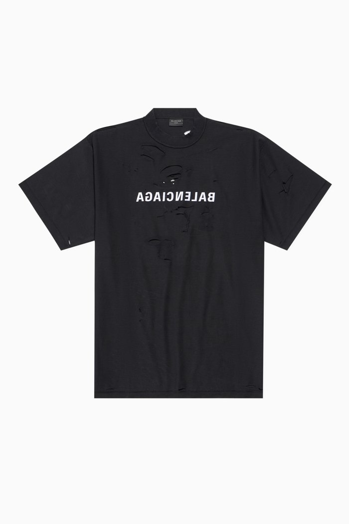 

Mirror Balenciaga Inside Out T-shirt in Vintage Jersey, Black