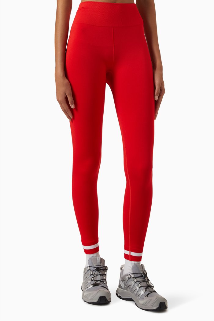 Form Seamless 25" Leggings in Stretch Nylon, Red