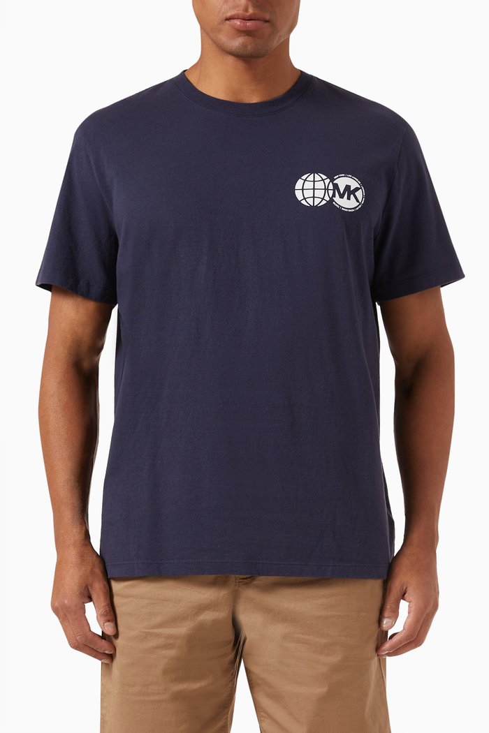 

Global Recycled T-shirt in Cotton, Blue