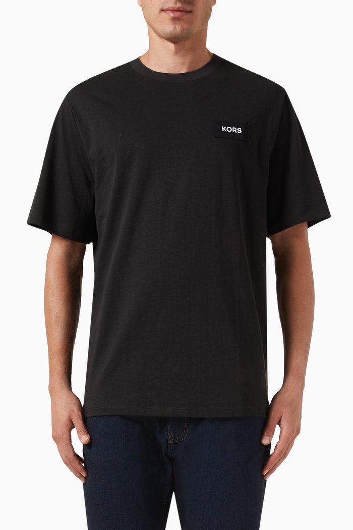 

Split Logo T-shirt in Cotton-jersey, Black