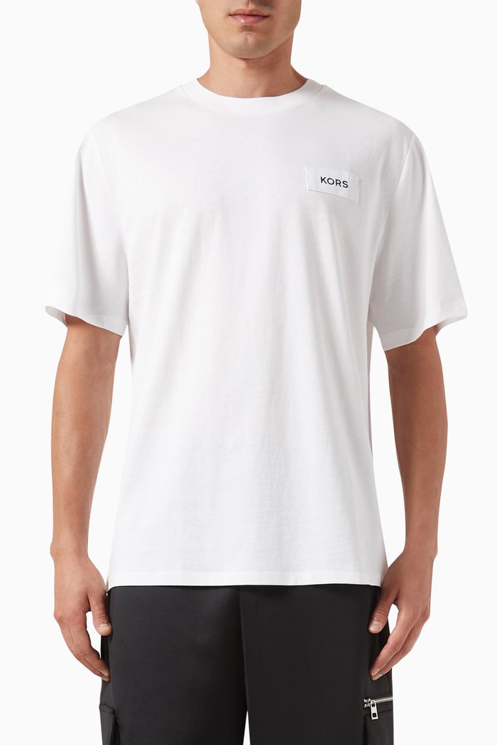 

Split Logo T-shirt in Cotton-jersey, White