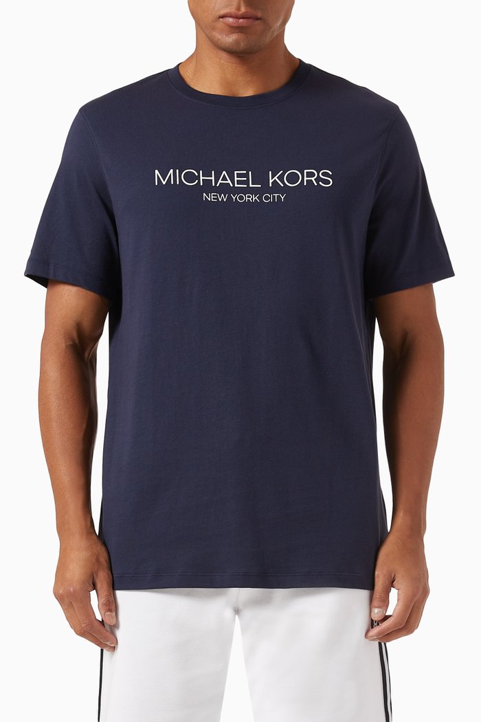

Modern Logo T-shirt in Cotton, Blue