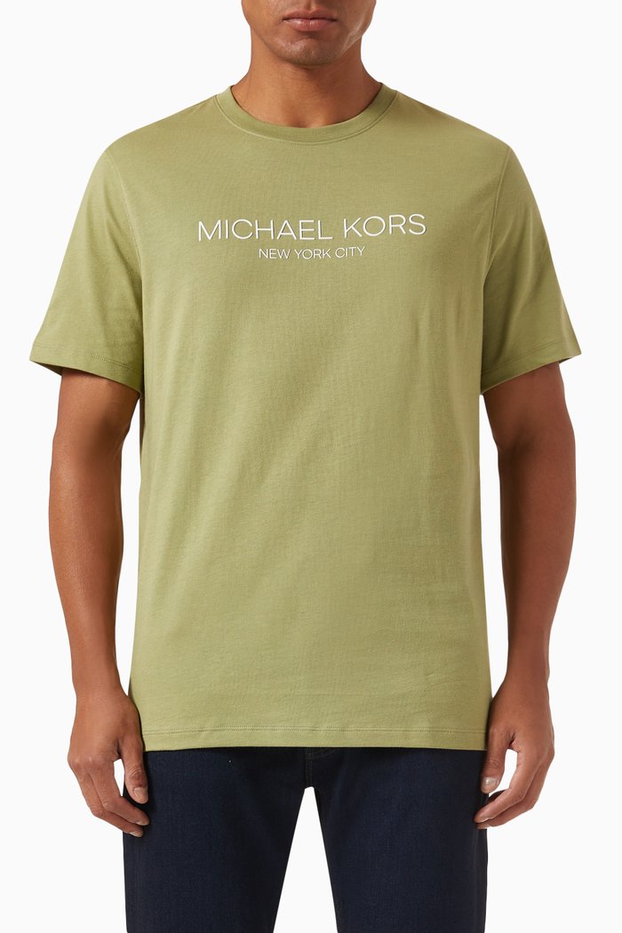 

Modern Logo T-shirt in Cotton, Green
