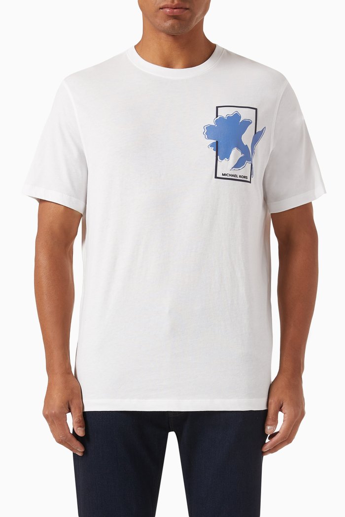 

Vintage Floral T-shirt in Cotton, White