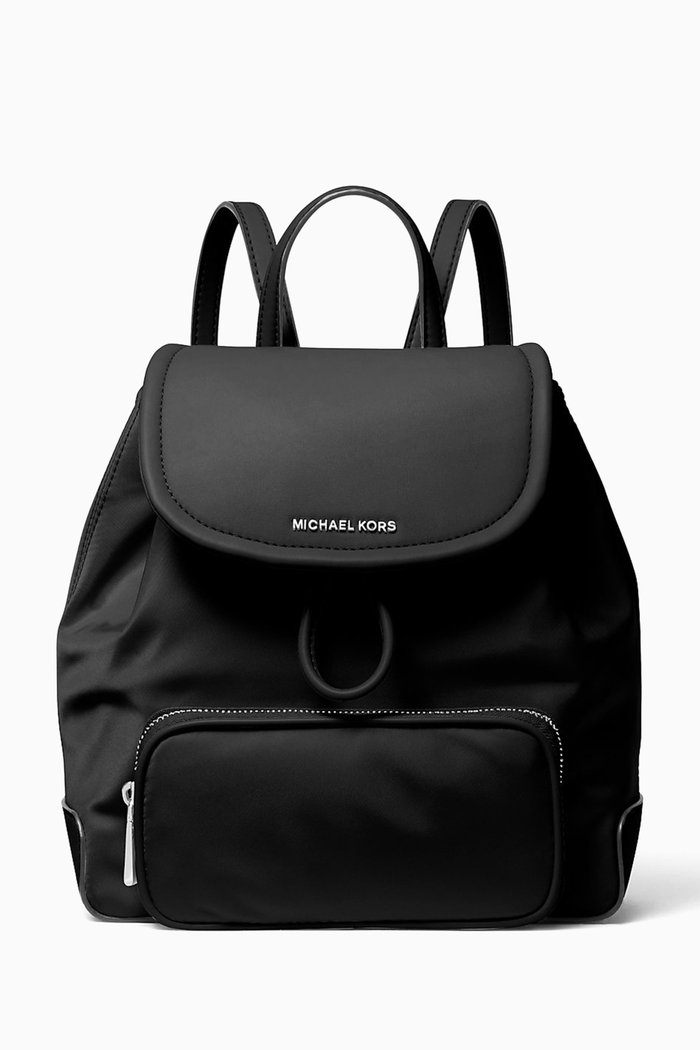 Small Cara Backpack in Nylon, Black