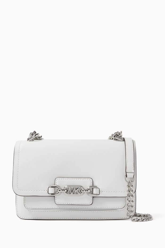 

Heather Shoulder Bag in Leather, White