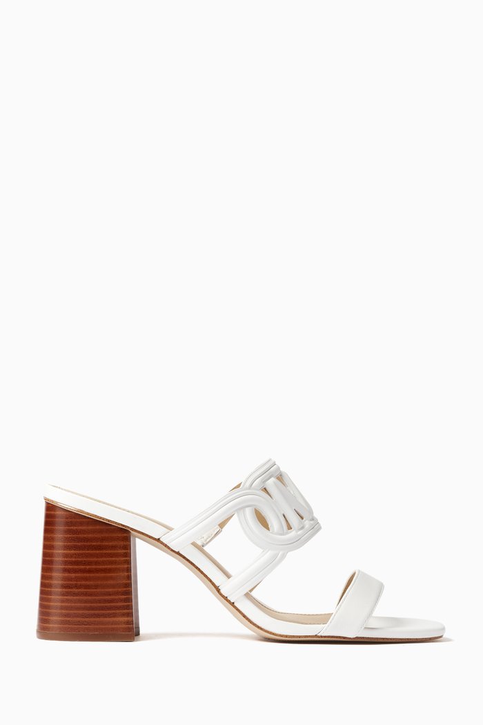 Alma 80 Sandals in Leather, White