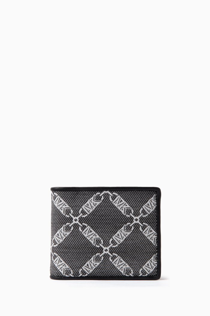 

Hudson Empire Logo Billfold Wallet in Cotton-blend, Black