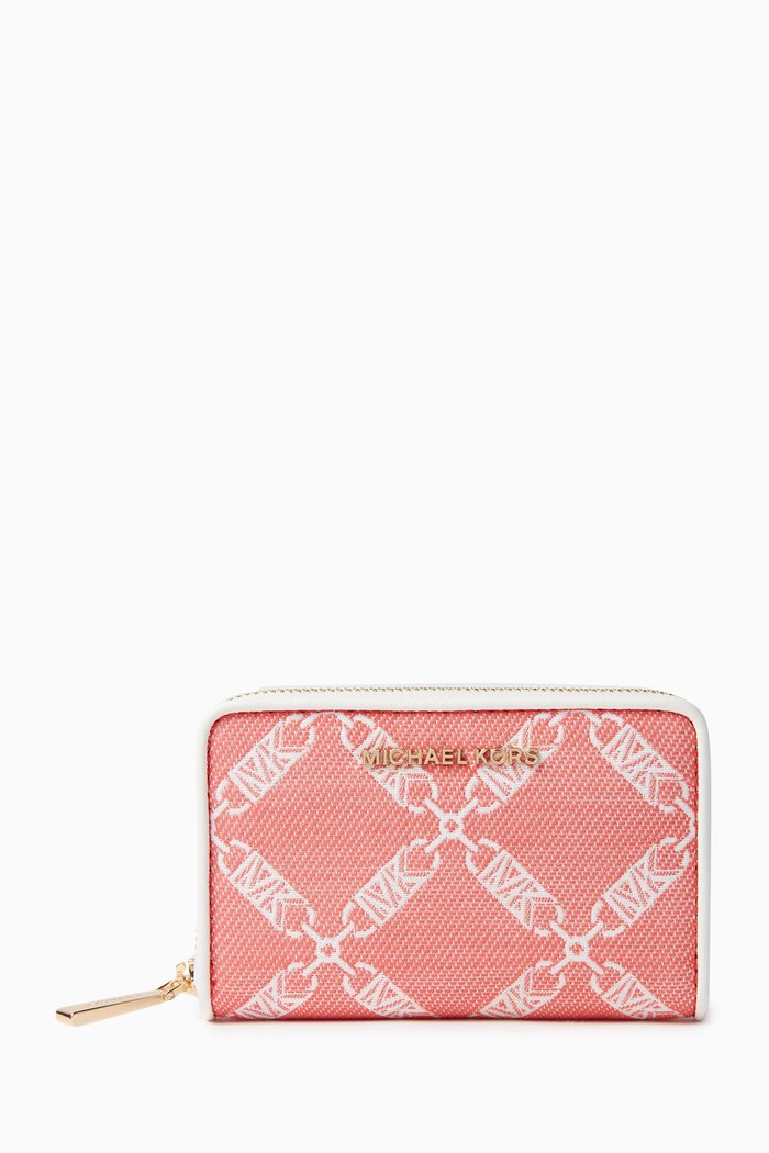 

Empire Logo Zipped Card Case in Canvas, Orange