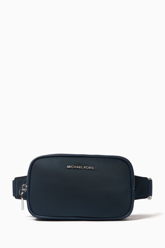 Small Cara Belt Bag in Nylon, Blue